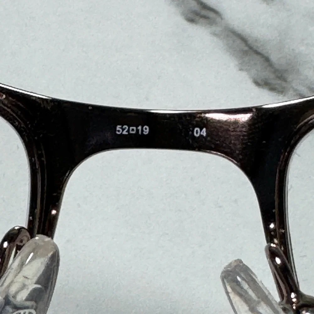 Banana Republic Roman Dark Brown Stainless Steel Rectangular Frames 52-19-140